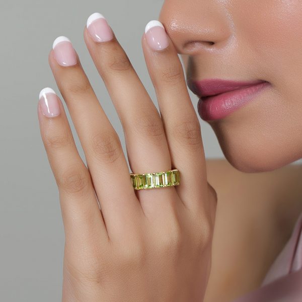 Peridot Band Ring