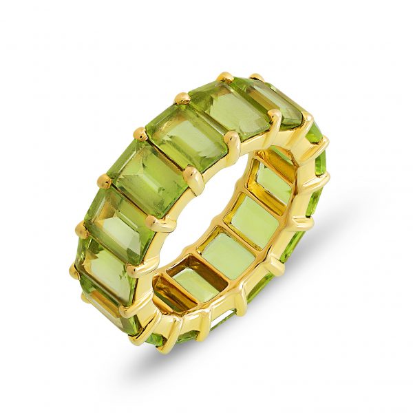 Peridot Band Ring view 2