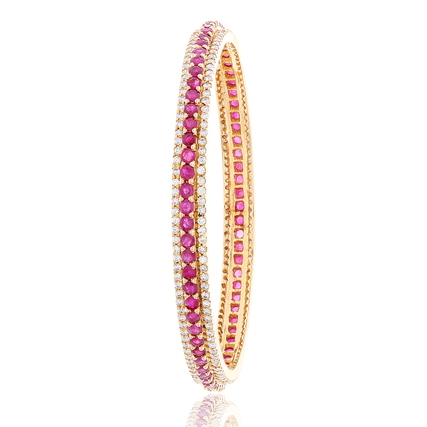 Ruby & Diamond Bracelet - B4248-R