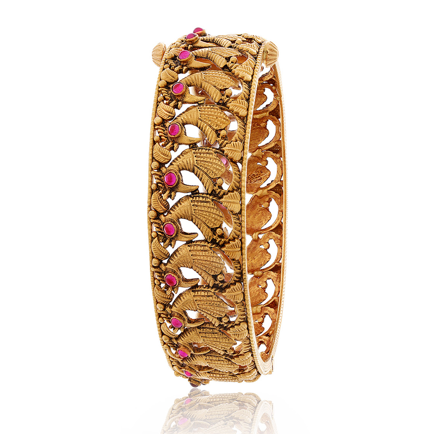 24K 995 Pure Gold Paperclip Bracelet For Women - 1-1-GBR-V00585 in 12.810  Grams