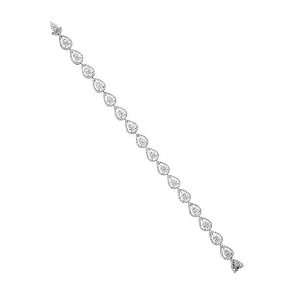 Sterling Silver 12 Carat TW Diamond Tennis Bracelet