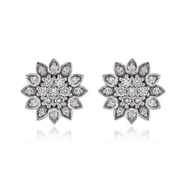Classic Sunflower Shaped Diamond Tops