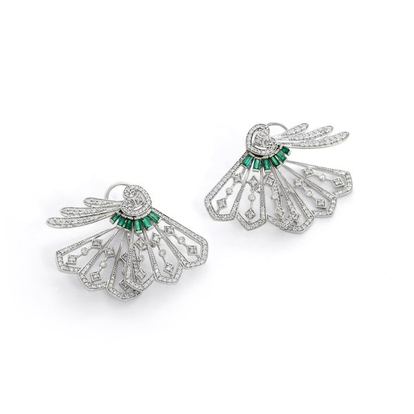 Butterfly Diamond Emerald Tops